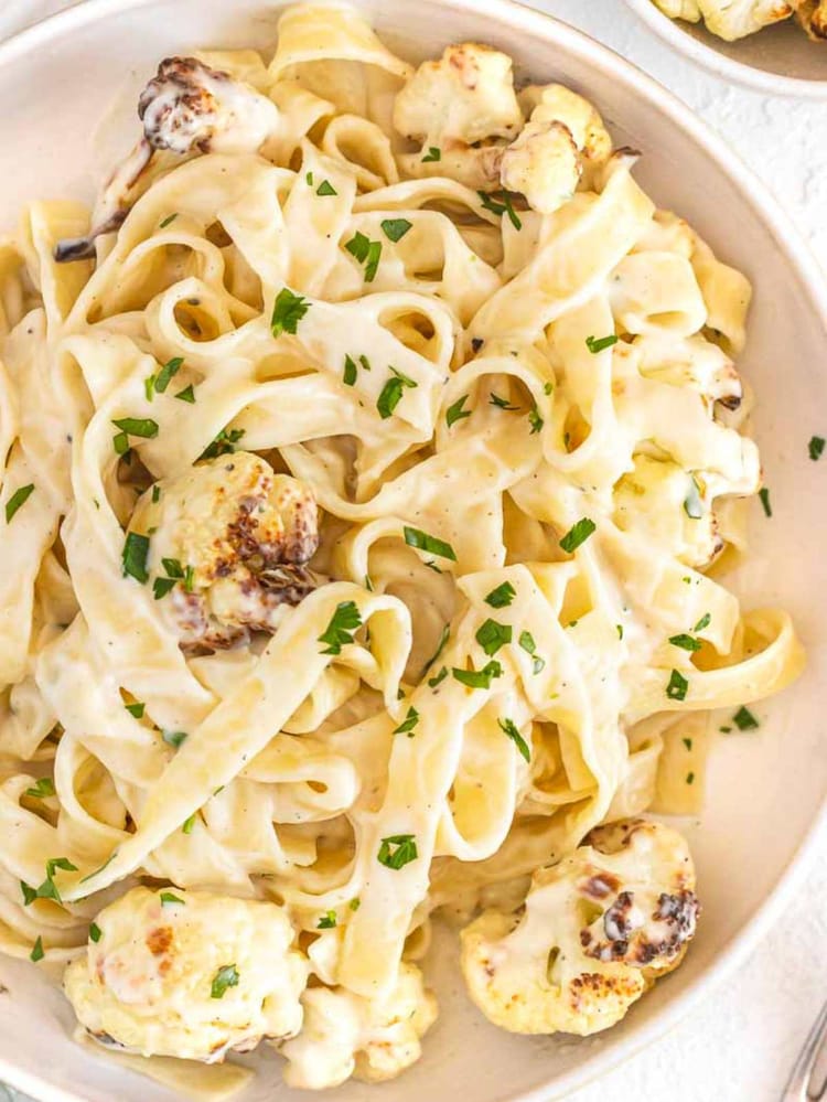 Cauliflower Alfredo Sauce (no heavy cream)