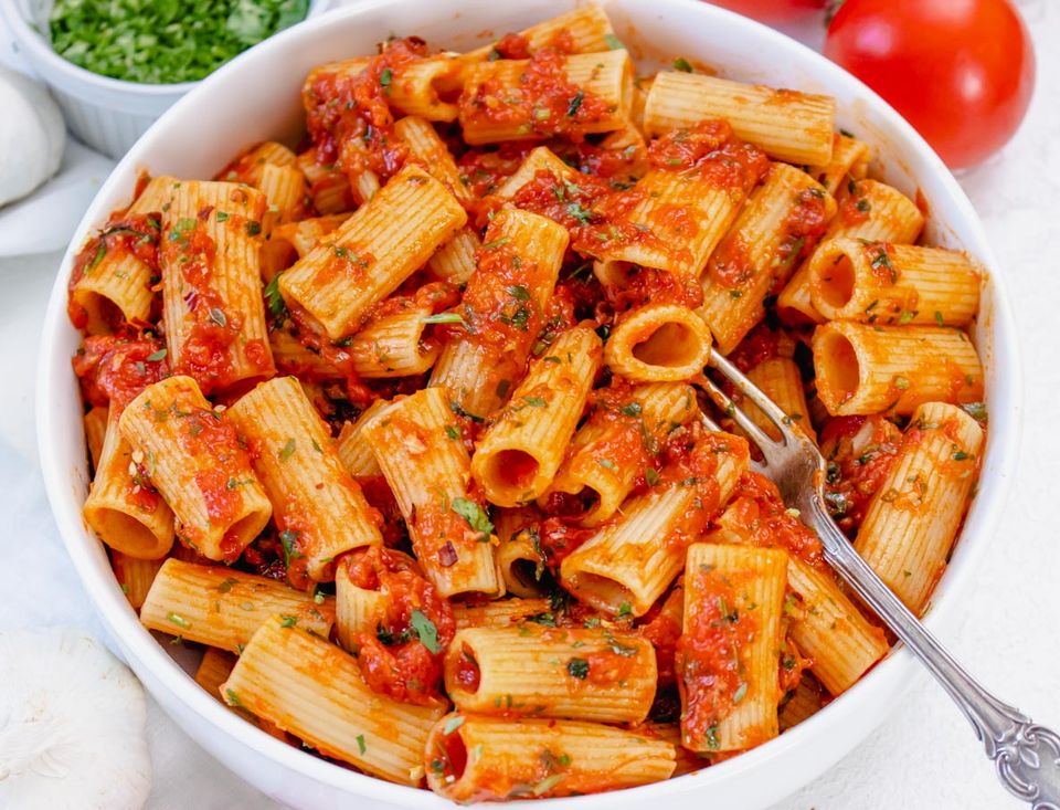 Rigatoni all'arrabbiata