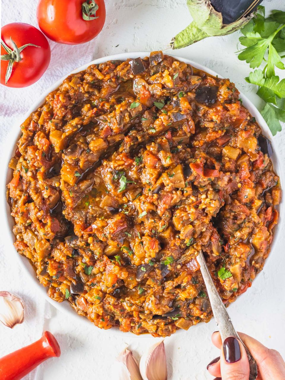 Zaalouk (Moroccan Eggplant Dip)